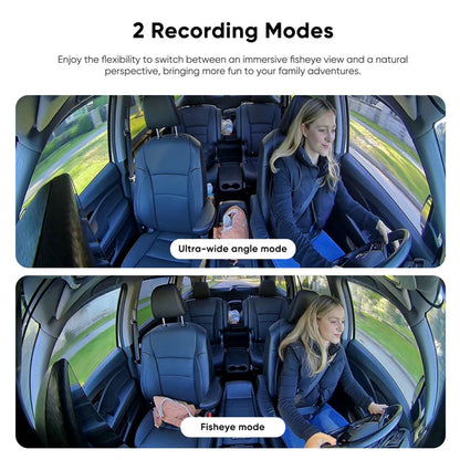 Viofo RCC360 A329-IR Fisheye Interior Camera showing ultra-wide and fisheye views with Professional Installation Technical Support Fast Shipping Connected Car Experts