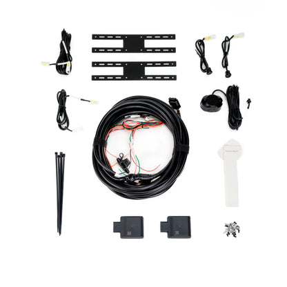 Brandmotion RDBS-1600 Radar Blind Spot Detection Kit with Cross Traffic Alerts components with wiring and mounting hardware, Fast Shipping.