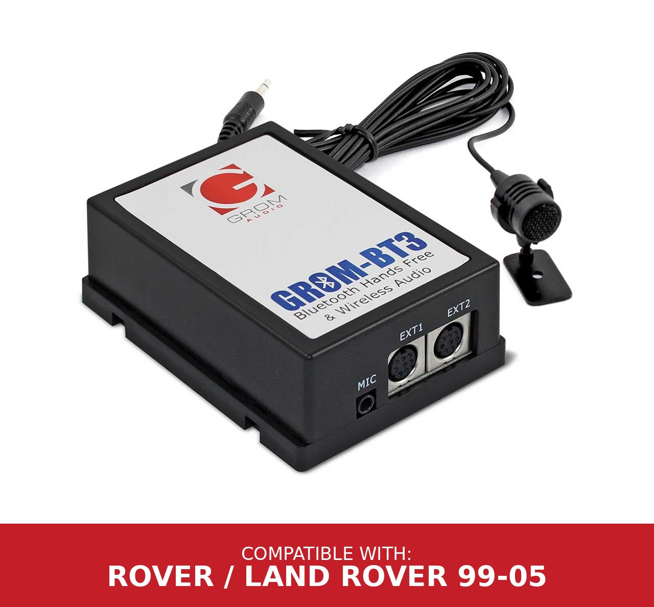 Simulated alt text for GROM RVRB3 Bluetooth Streaming and Hands Free Car Kit for lockdown-security.myshopify.com. You are an expert SEO agent. You will generate an ALT text for this image. <Store_Context> Business Details: Fast Shipping Professional Installation We ship wor...