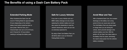 Thinkware iVOLT-EXTRA BAB-95 Dashcam Battery, 7500mAh, Bluetooth with Smartphone App, 30 Hour Parking Mode with Professional Installation, Fast Shipping, Connected Car Experts