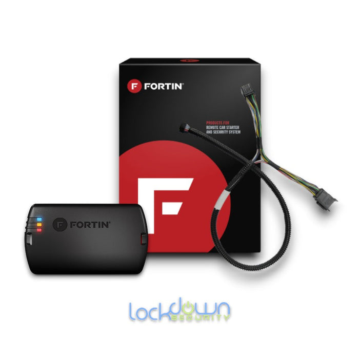 Fortin CHR4-ALL Plug and Play Remote Starter with wiring harness and packaging for professional installation and fast shipping