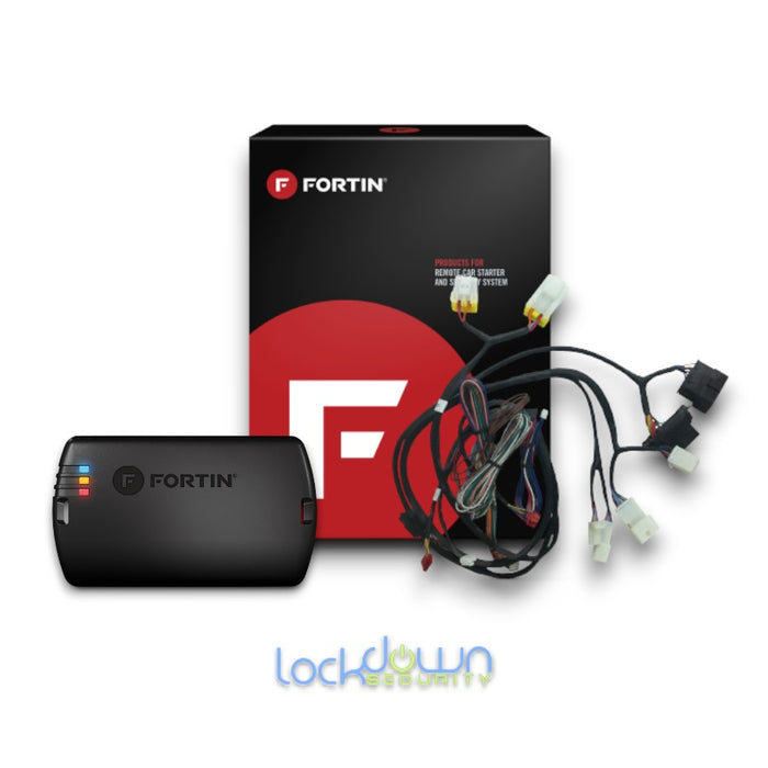 Fortin NIS1-ALL Plug and Play Remote Starter ⭕ with wiring harness and Fortin branded packaging, Connected Car Experts.