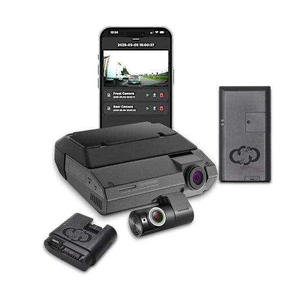 Thinkware F790AIR with MyCar2 Dash Camera, 1080p+1080p @ 30fps, 32GB, WiFi, GPS, MyCar2 with TGM Included with professional installation and support