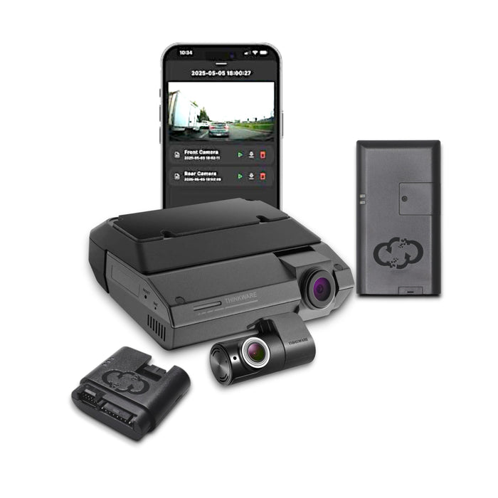 Thinkware F790AIR with MyCar2 Dash Camera, 1080p+1080p @ 30fps, 32GB, WiFi, GPS, MyCar2 with TGM Included with professional installation and support