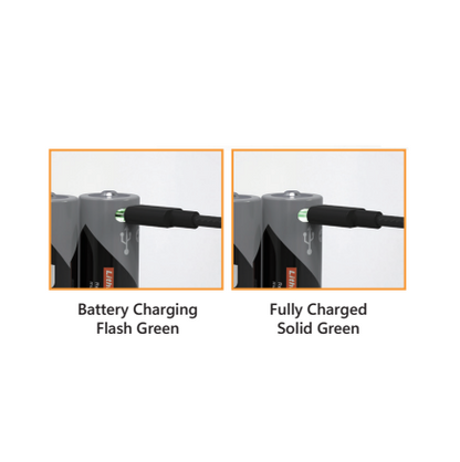 PKCELL 3600mWh USB-C Rechargeable AA Batteries | 2-Pack