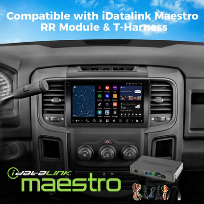 VINLAND 2013-2018 RAM 1500 with Manual Climate Controls Custom Fit Car Stereo, V13R1M09N-MRR-CH3