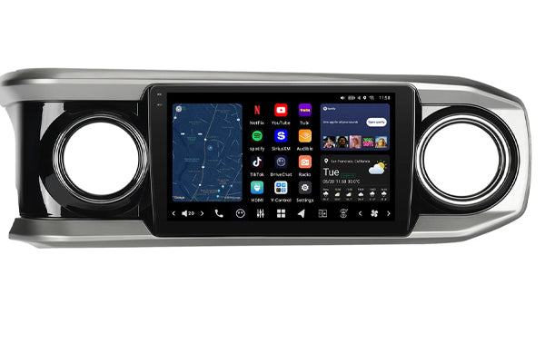 VINLAND 2016 - 2019 Toyota Tacoma Custom Fit Car Stereo, V13TA211N-MRR-TO2