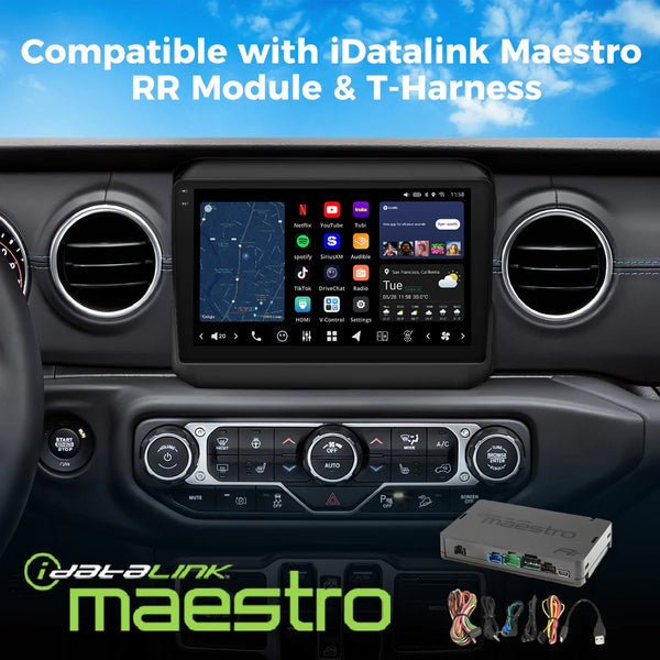 VINLAND 2018 - 2023 Jeep Wrangler and 2020 - 2023 Jeep Gladiator Custom Fit Car Stereo with expert installation, support, fast shipping by Connected Car Experts