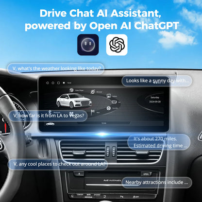 VINLAND VADA44YL12A8 12.3" Wireless CarPlay and Android Auto Screen for Audi A4, A5, S4 and more