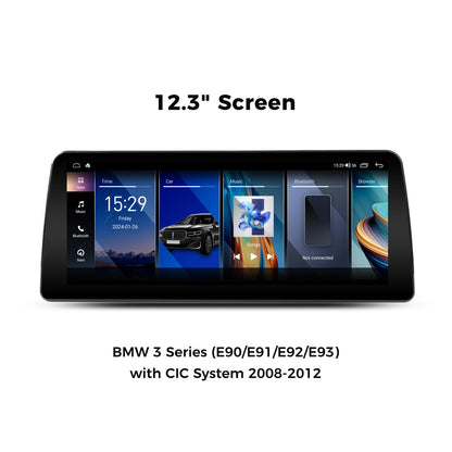 VINLAND VBM3S412B8 12.3" Wireless CarPlay and Android Auto Screen for BMW 3 Series, M3