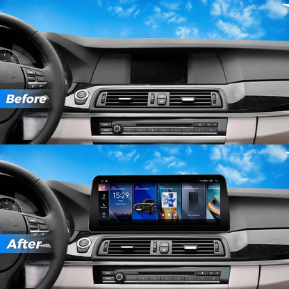 VINLAND VBM5S412B8 12.3" Wireless CarPlay and Android Auto Screen for BMW 5 Series, M5