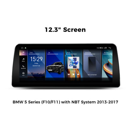 VINLAND VBM5S512B8 12.3" Wireless CarPlay and Android Auto Screen for BMW 5 Series, M5