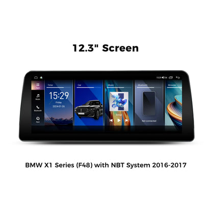 VINLAND VBMX1512B8 12.3" Wireless CarPlay and Android Auto Screen for BMW X1