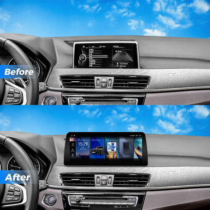 VINLAND VBMX1512B8 12.3" Wireless CarPlay and Android Auto Screen for BMW X1