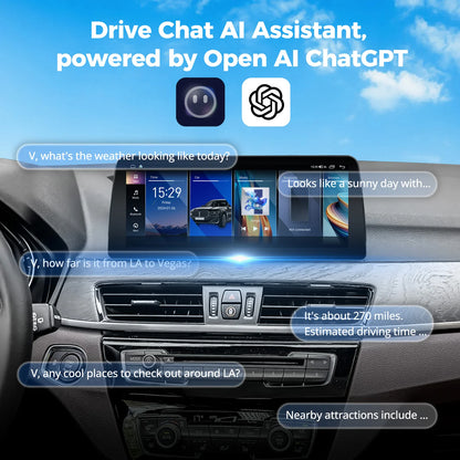 VINLAND VBMX1512B8 12.3" Wireless CarPlay and Android Auto Screen for BMW X1