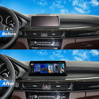 VINLAND VBMX5512B8 12.3" Wireless CarPlay and Android Auto Screen for BMW X5, X6