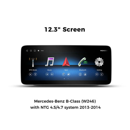VINLAND VMBEC5L12C8 12.3" Wireless CarPlay and Android Auto Screen for Mercedes-Benz E-Class