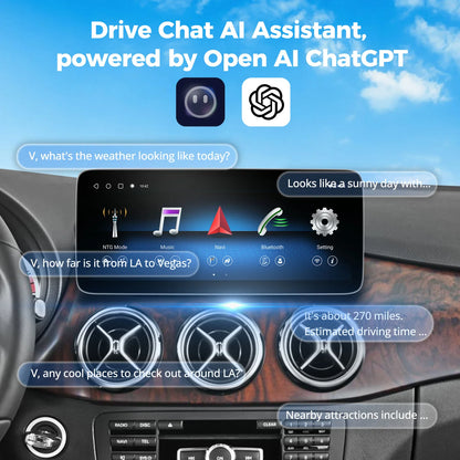 VINLAND VMBBC412C8 12.3" Wireless CarPlay and Android Auto Screen for Mercedes-Benz B-Class