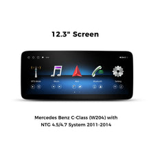VINLAND VMBCC4L12C8 12.3" Wireless CarPlay and Android Auto Screen for Mercedes-Benz C-Class
