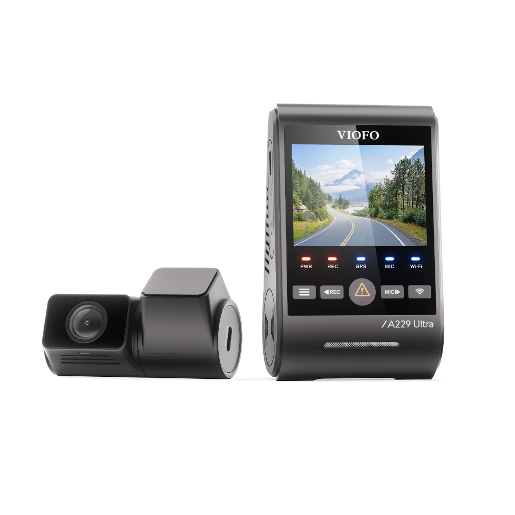 Viofo A229 Ultra 2CH 4K+4K @ 30fps WiFi 6 GPS dash camera with dual lenses Professional Installation Fast Shipping Connected Car Experts