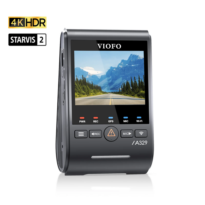 Viofo A329S 1CH Dash Camera, 4K @ 60fps, Wi-Fi 6, GPS, Sony STARVIS 2 Sensor with fast shipping and professional installation.