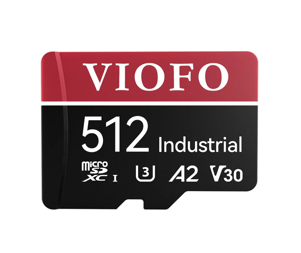 Viofo MicroSD Memory Card with 512GB storage, designed for dash cameras and professional installation, fast shipping worldwide