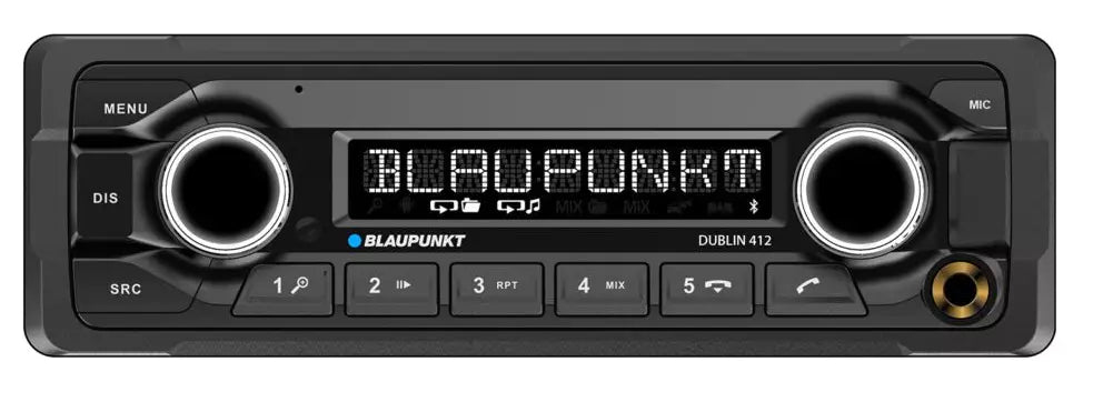 Blaupunkt DUBLIN412 Heavy-Duty Receiver, Bluetooth, 12 Volt with professional installation, support, and fast shipping by Connected Car Experts
