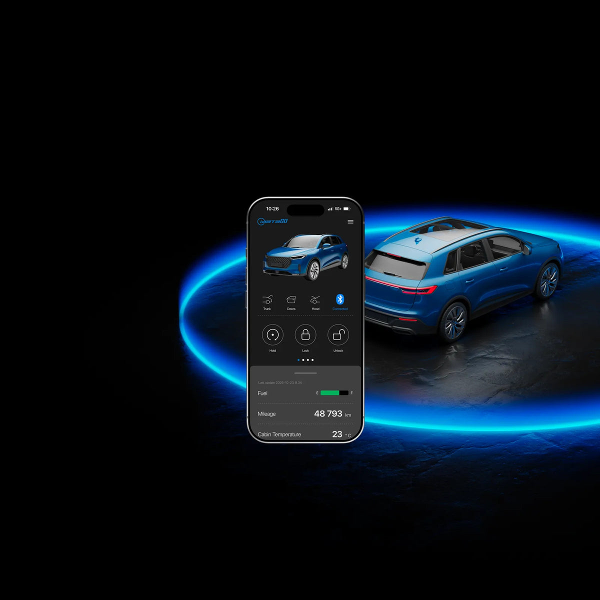 Bluetooth vehicle control with the iDataGO smartphone app