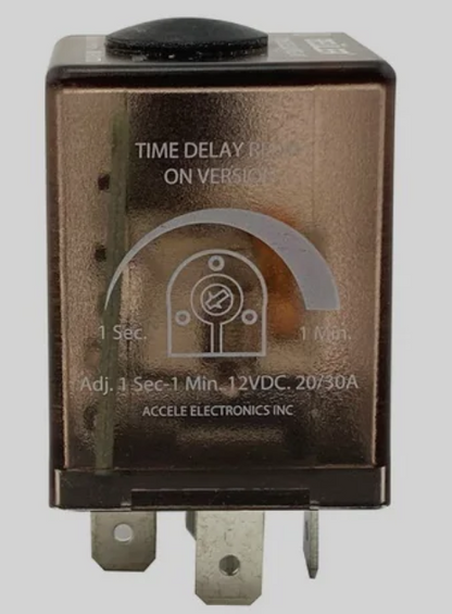 Bueler BU510TD Time Delay ON Relay, SPDT, 12 Volt, 20/30 Amp with professional installation and fast shipping, Connected Car Experts.
