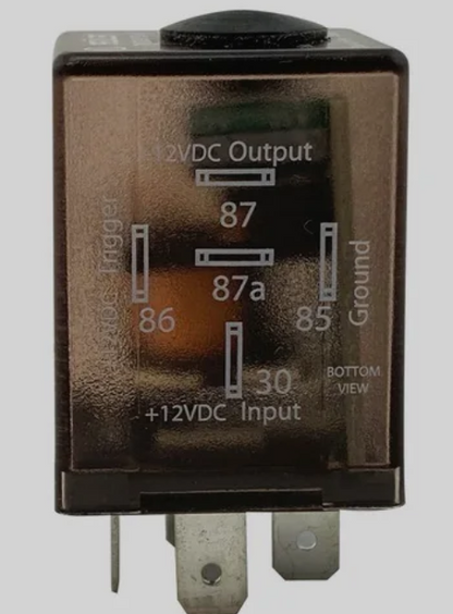 Bueler BU510TD Time Delay ON Relay, SPDT, 12 Volt, 20/30 Amp with wiring diagram and professional installation support.