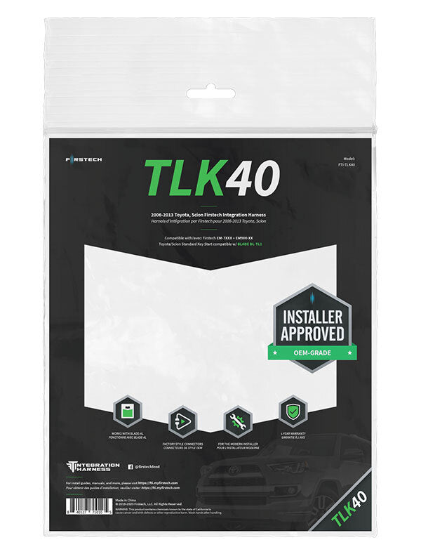 Firstech FTI-TLK40 Plug and Play T-Harness with Professional Installation, Technical Support, Fast Shipping Connected Car Experts