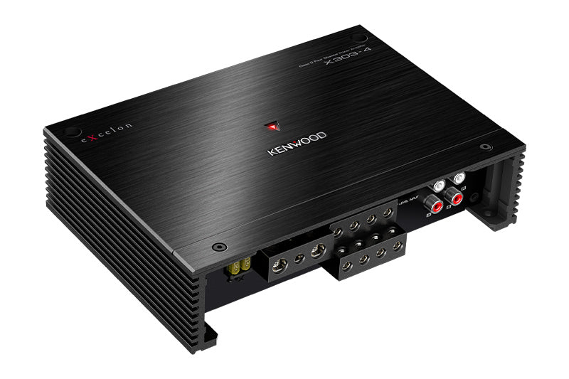 Kenwood eXcelon X303-4 4 Channel Amplifier, 75 Watts x 4 at 2 Ohms - Lockdown Security