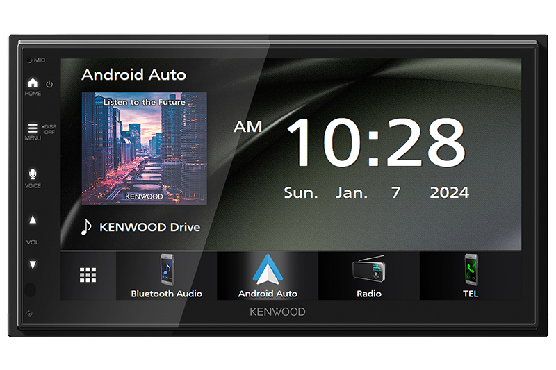 Kenwood DMX5710S Multimedia Receiver, 6.8", Wireless CarPlay & Android Auto, Maestro, 2.5 Volt RCA - Lockdown Security