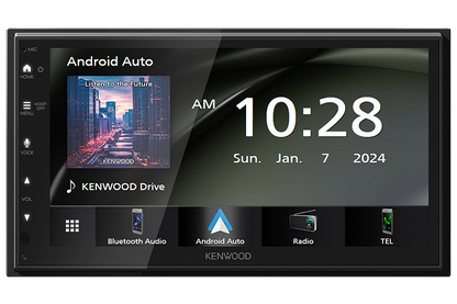 Kenwood DMX5710S Multimedia Receiver, 6.8", Wireless CarPlay & Android Auto, Maestro, 2.5 Volt RCA - Lockdown Security