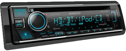 Kenwood eXcelon KDC-X705 CD Car Stereo, Bluetooth, HD Radio, 5 Volt RCA, 2 Year Warranty - Lockdown Security