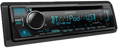 Kenwood KDC-BT382U CD Car Stereo, Bluetooth, Alexa, 2.5 Volt RCA - Lockdown Security