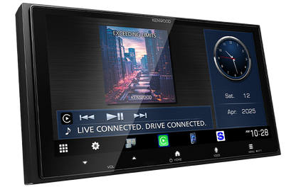 Kenwood DMX8710S Multimedia Receiver, 6.9" HD Screen, Wireless CarPlay & Android Auto, HDMI, Maestro, 3 Volt RCA - Lockdown Security