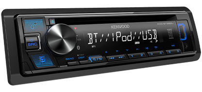 Kenwood KDC-BT282U CD Car Stereo, Bluetooth, 2.5 Volt RCA - Lockdown Security