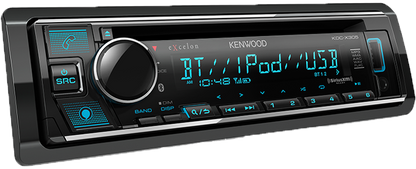 Kenwood eXcelon KDC-X305 CD Car Stereo, Bluetooth, Alexa, 5 Volt RCA, 2 Year Warranty - Lockdown Security