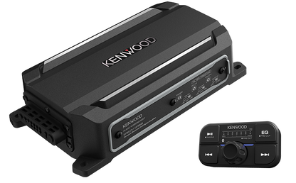 Kenwood KAC-M5024BT Bluetooth Marine & Powersport 4 Channel Amplifier, 75 Watts x 4 at 2 Ohms - Lockdown Security