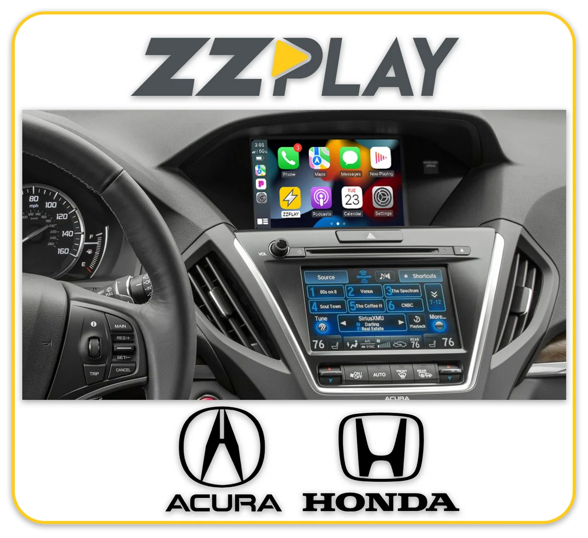 ZZ-2 ITZ-ACH Wireless CarPlay and Android Auto Interface for Acura, Honda