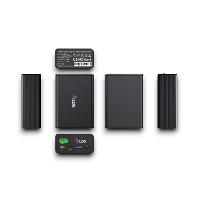 LDS P7D Dashcam Battery, 6000mAh LiFePO4, LED Display, Up to 45 Hour Parking Mode, Compact Size