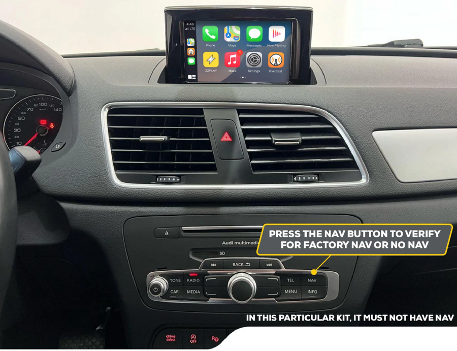 MMI 3G+ (Q3 with navigation) screen and controls