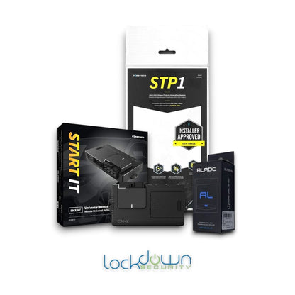 Compustar STP1-CMX-BLADEAL Plug and Play Remote Starter with Lockdown Security branding and professional installation support