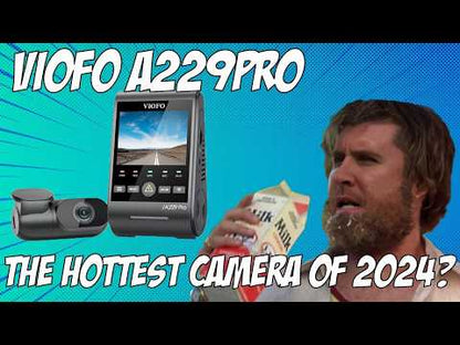Viofo A229 Pro 2CH Dash Camera, 4K+2K @ 30fps, WiFi, GPS