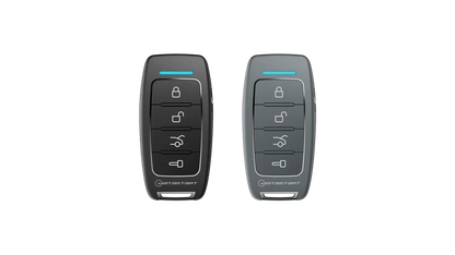 iDatastart R225 and R225G remotes in black and grey cases
