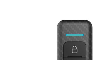 Multi-colour LED indicator on the iDatastart R240 remote