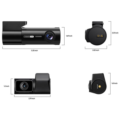 Viofo T330 2CH camera dimensions