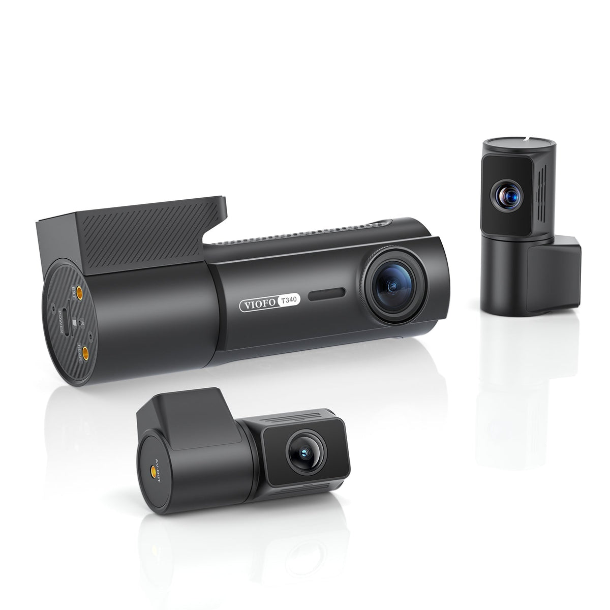 Viofo T340 4CH cameras seen from the port side