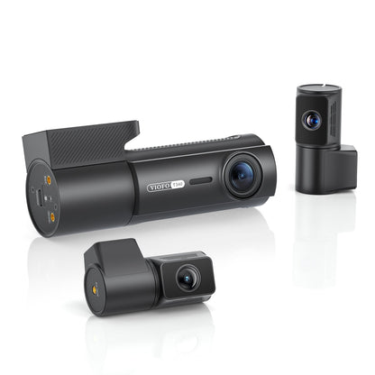 Viofo T340 4CH cameras seen from the port side